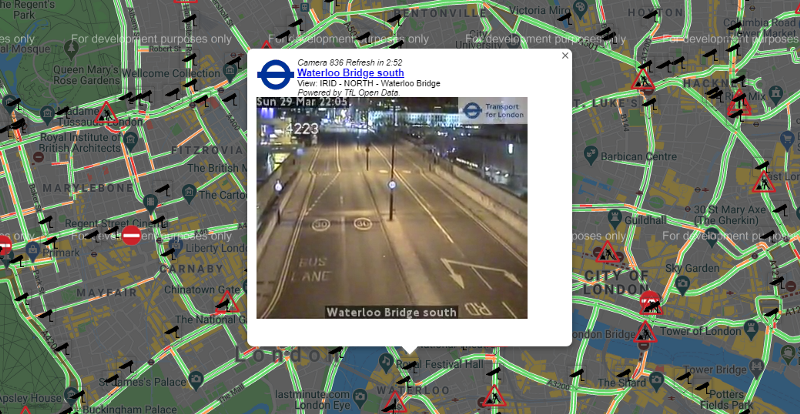 London traffic cams