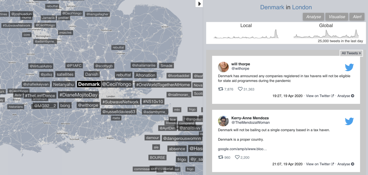 Denmark seems trending near London