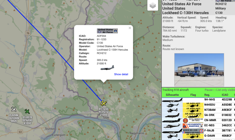 Tracking military planes with Freedar