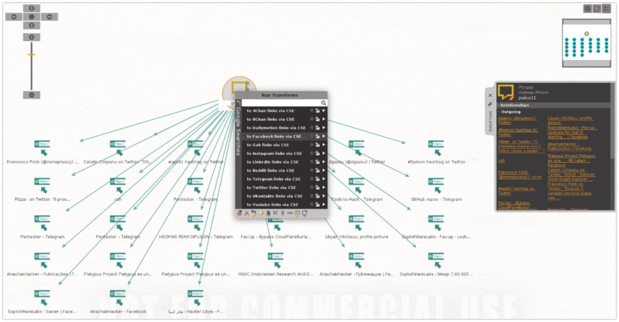 Using Poldi's CSE in Maltego