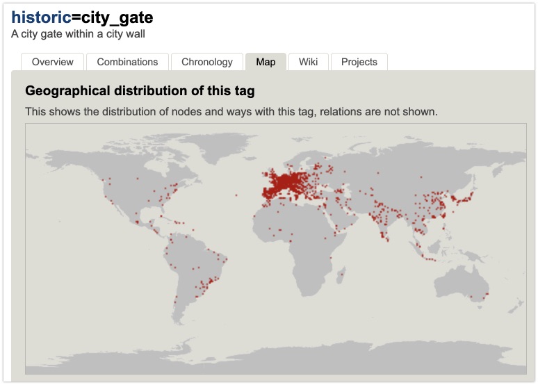 Finding city gates within historical city walls