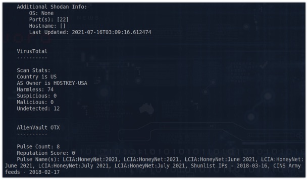 Querying IP 139.60.160.164, that's scanning Fortinet VPN services