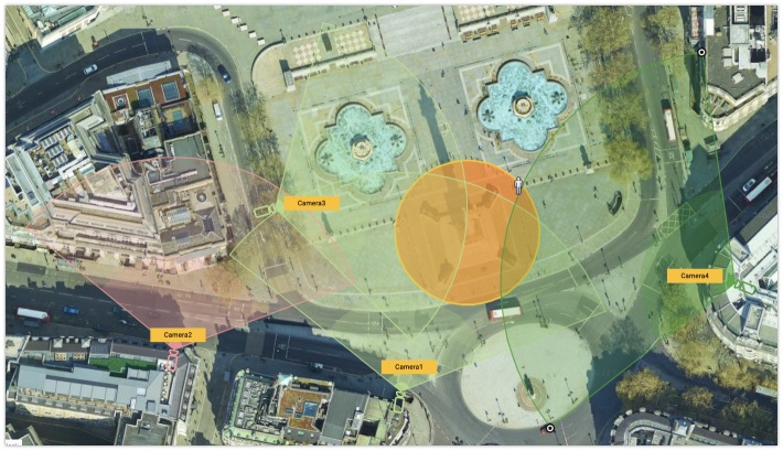 Plotting cameras in London