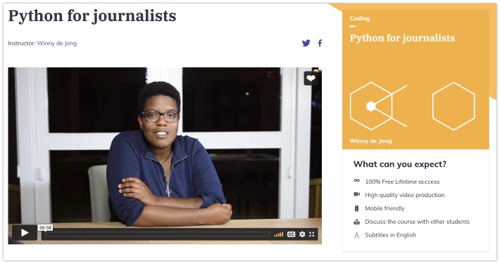 Free Python course for journalists