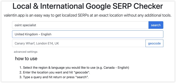 Searching while targeting specific areas