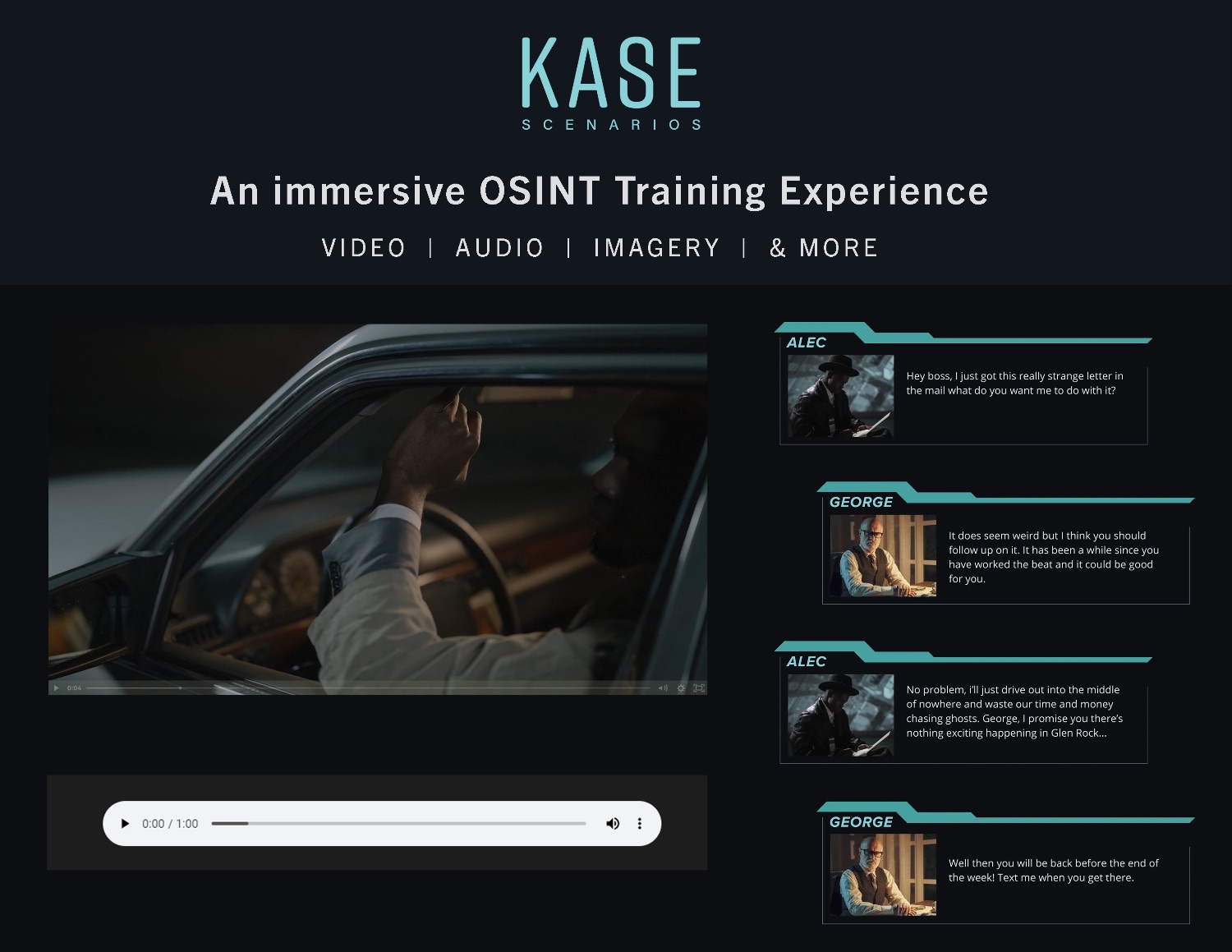 Story-based OSINT training by Kase Scenarios