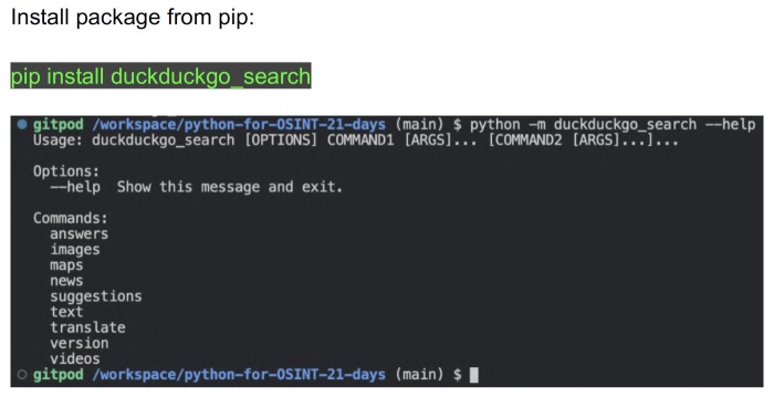 Snippet of the Python course by Cyber Detective