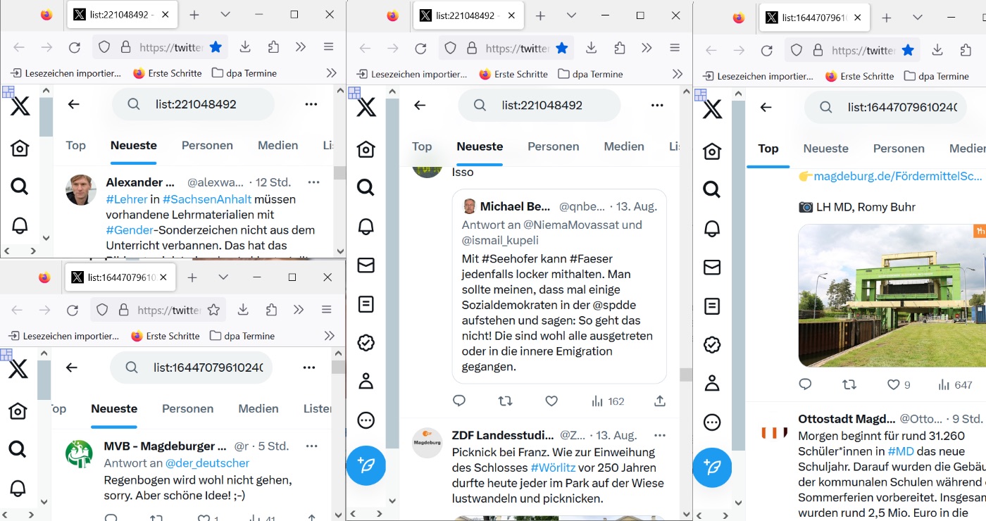 Recreating Tweetdeck, 3 screens at a time...