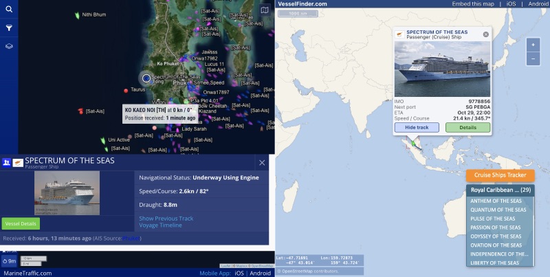 MarineTraffic and VesselFinder in one screen!