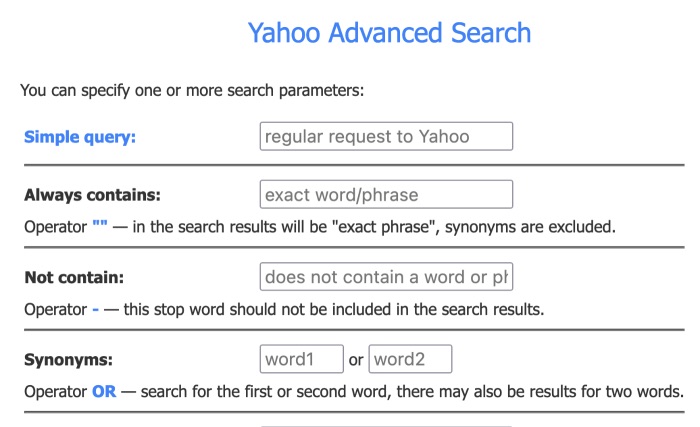 Another search engine that is still out there, Yahoo!