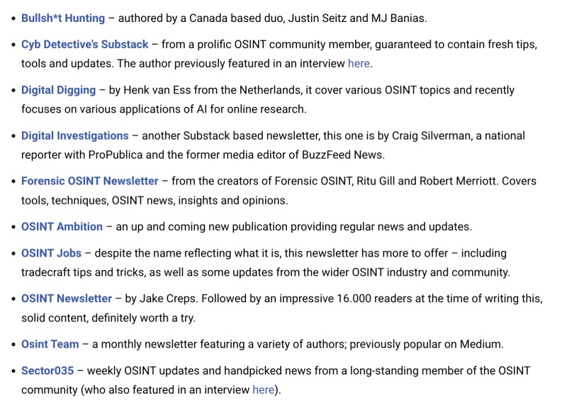Links to more news sources