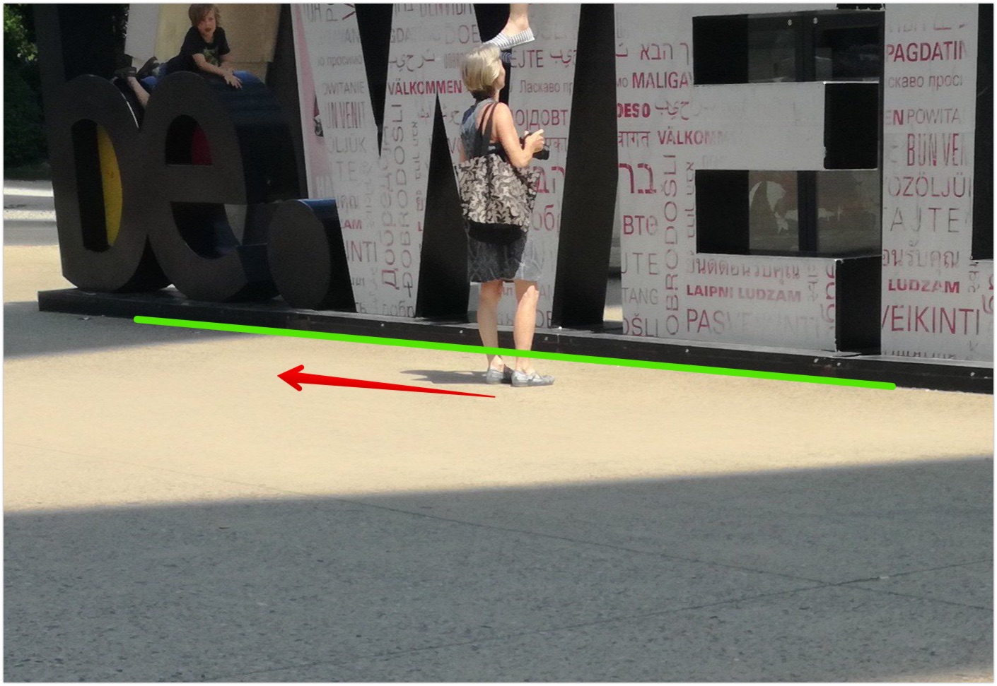 Estimating the direction of the shadow